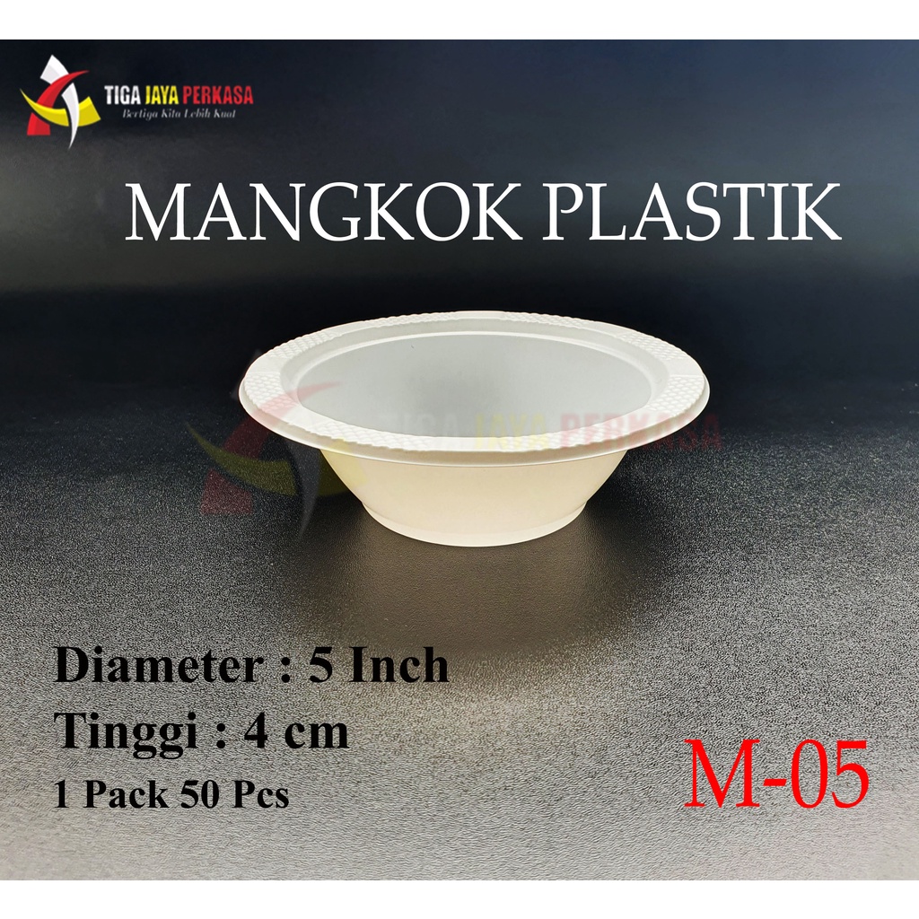 Jual Mangkok Plastik Kecil M5 Mkp Mangkok Plastik Sekali Pakai 50