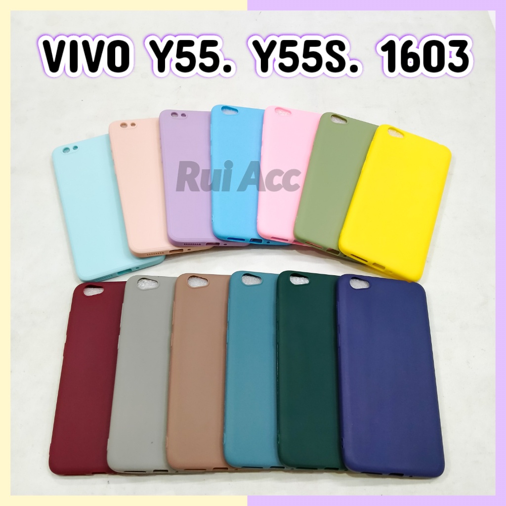 Jual Silikon Candy VIVO Y55 Y55S 1603 1610 Softcase Warna Warni Lentur