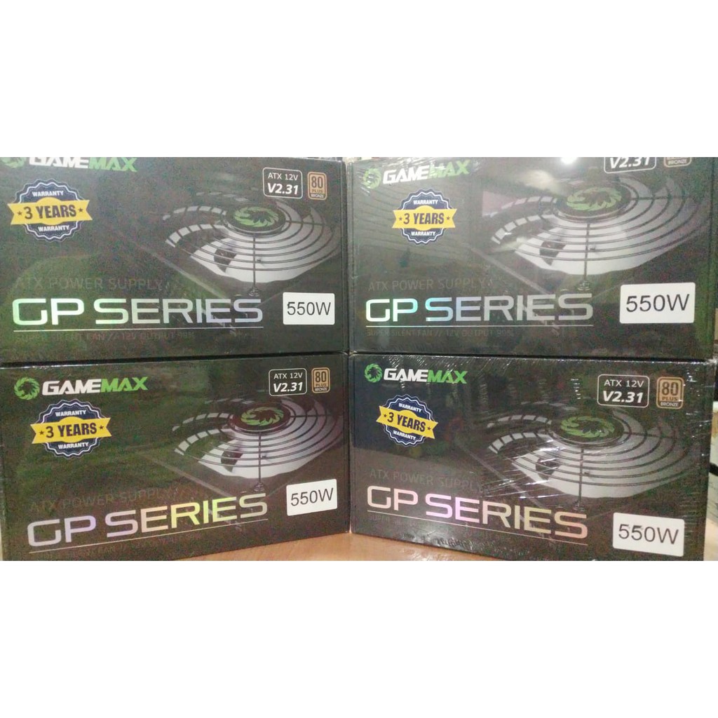 Jual GAMEMAX PSU GP 550 - 80+ Bronze Certified Power Supply | Shopee ...