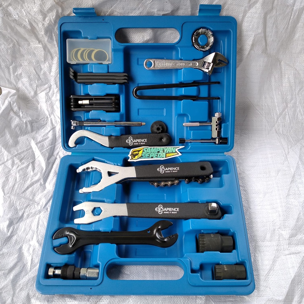 Jual Toolkit Box Sapience Tool Box Alat Reparasi Sepeda Komplit