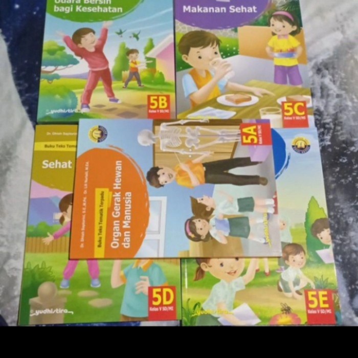 Jual Paket Buku SD Teks Tematik Terpadu Kelas 5 A B C D E Yudhistira ...