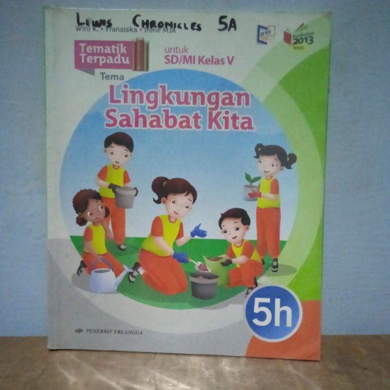 Jual Tematik Terpadu Tema Lingkungan Sahabat Kita Untuk Sd Mi Kelas V