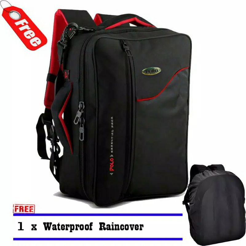 Jual tas ransel laptop tas kerja sekolah kuliah bonus rain cover ...