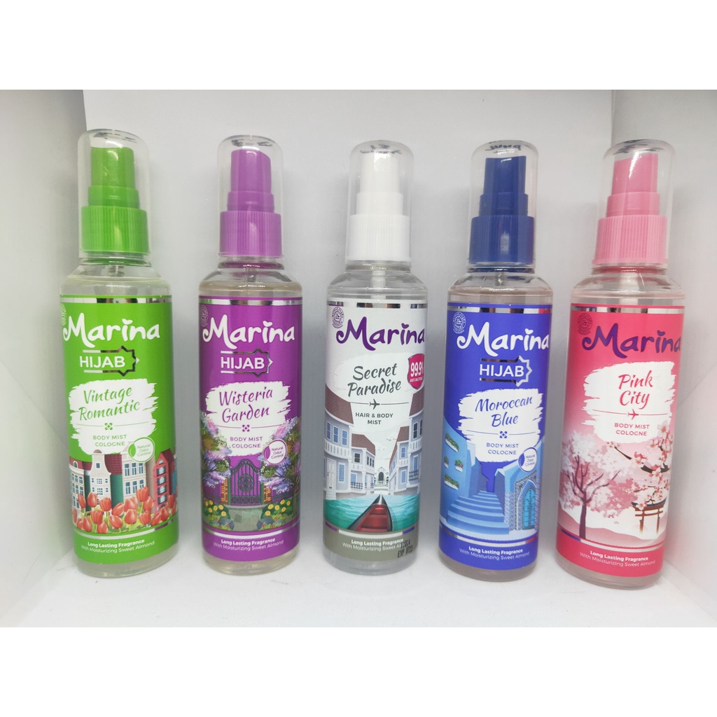 Jual Body Mist Parfum Marina, Marina Hijab 100ml | Shopee Indonesia