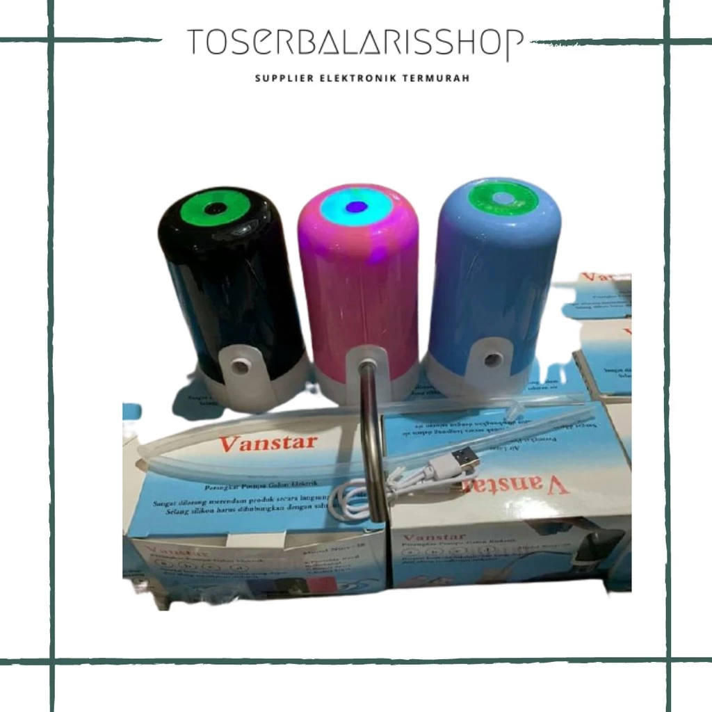 S PROMO!!! V-201 POMPA GALON ELEKTRIK USB CHARGER -WARNA HITAM | AutoStock