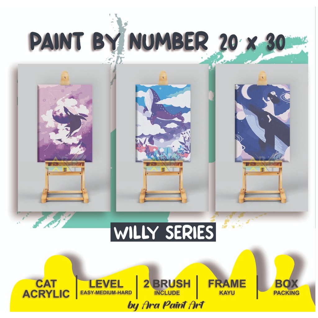 Jual WILLY SERIES Paint by numbers kit I Painting I Painting by numbers ...