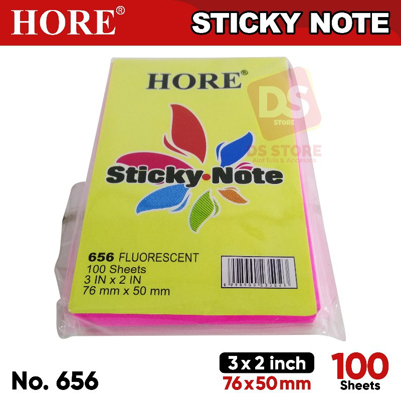 Jual Kertas Sticky Note Ukuran 76x50 mm HORE | Shopee Indonesia