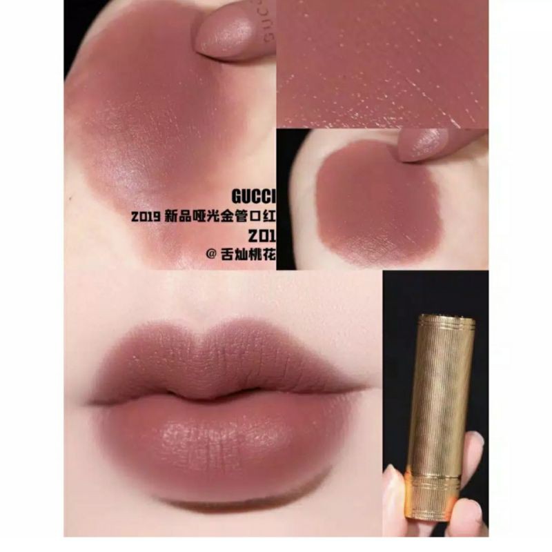 GUCCI ROUGE A LEVRES MATTE LIPSTICK 201 THE PAINTED VEIL