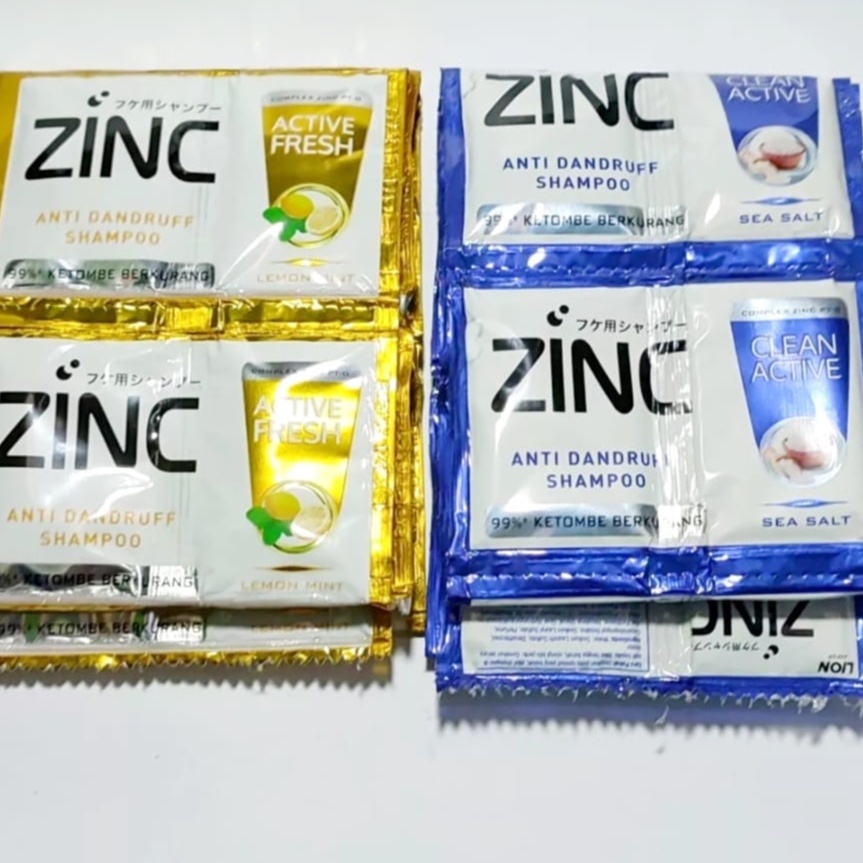 Jual Zinc Shampo Sachet Anti Ketombe 10ml x 24 sachet Murah | Shopee ...