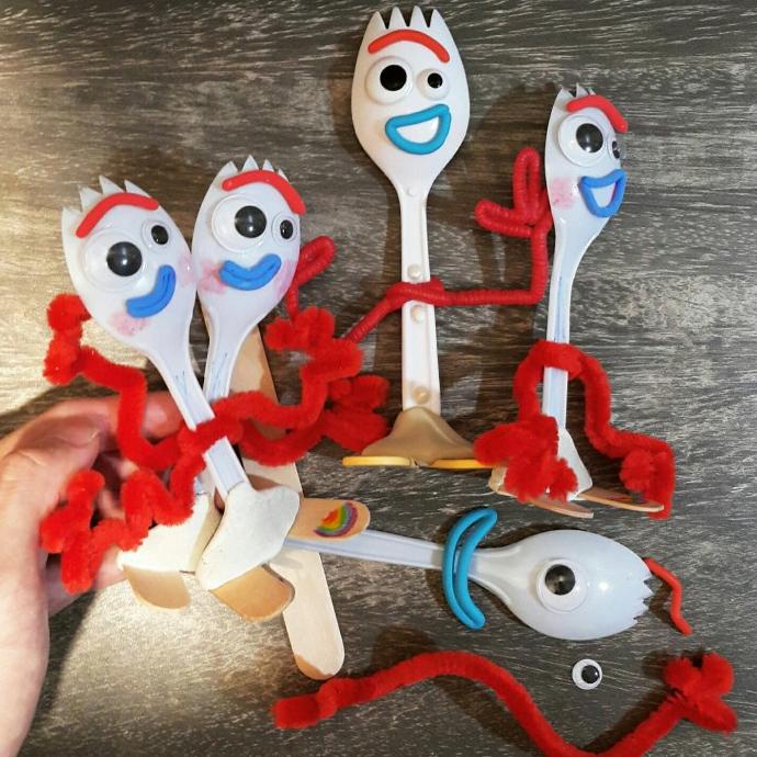 Jual Forky kit Spork Toy Story 4 Woody Handmade Craft DIY figure Disney
