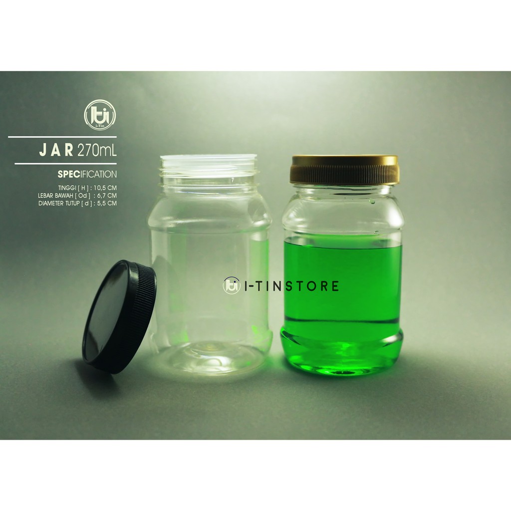 Jual 250ML - 270ML BOTOL PLASTIK PET JAR TOPLES | Shopee Indonesia