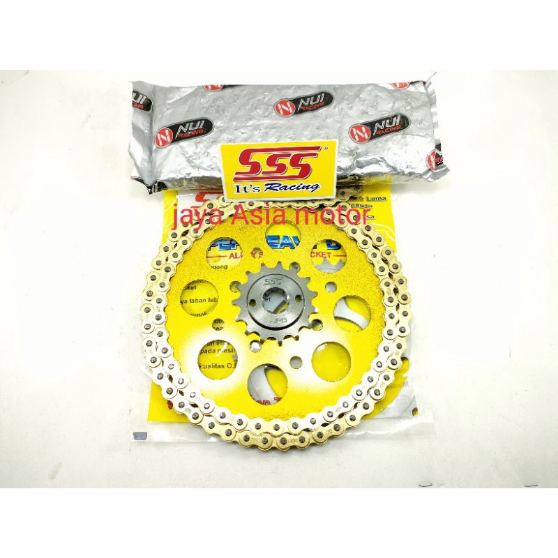 Jual GEAR SSS GOLD 415 Megapro sonic supra GTR verza tiger Shopee Indonesia