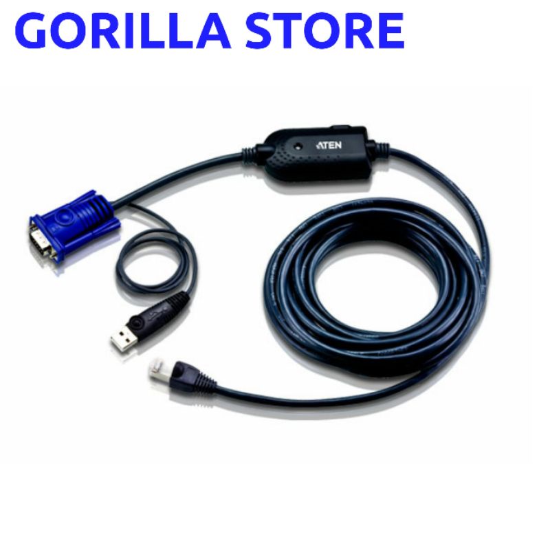 Jual ATEN USB VGA Module KVM Adapter Cable to RJ45 (5M Cable) KA7970 ...