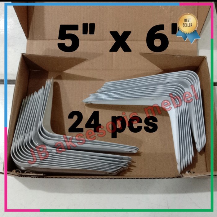 Jual SIKU RAK L PUTIH 5x6 inch (12 x 15 cm) isi 24pcs / SIKU PUTIH 5 x ...
