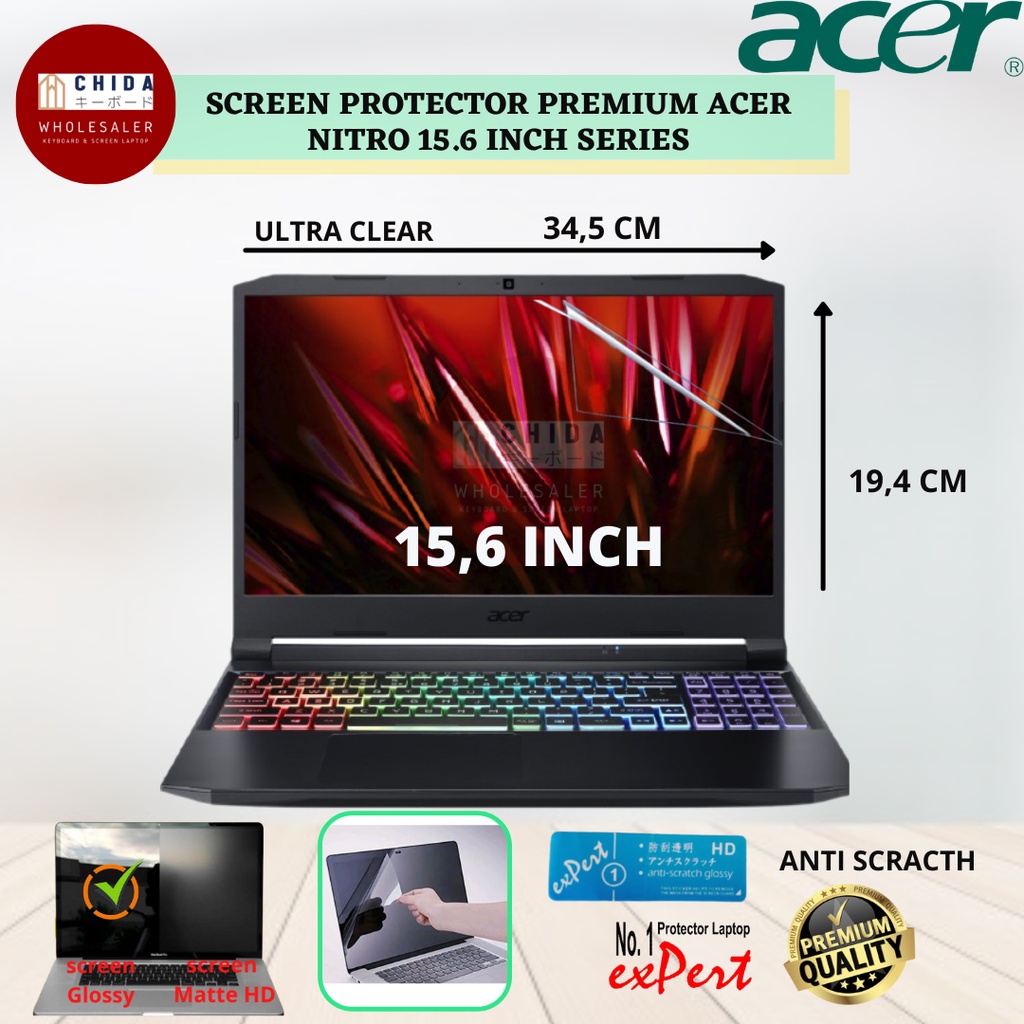 Jual Screen Protector Laptop Premium Acer Nitro 5 15.6 INCH SERIES