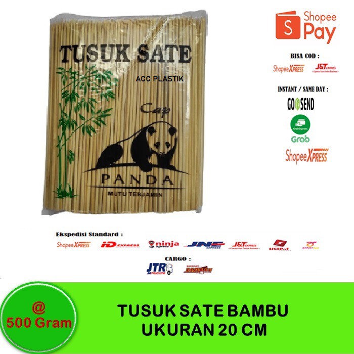 Jual 500gram Tusuk Sate Cap Panda Import Tusuk Sate Bambu Tusuk Cilok