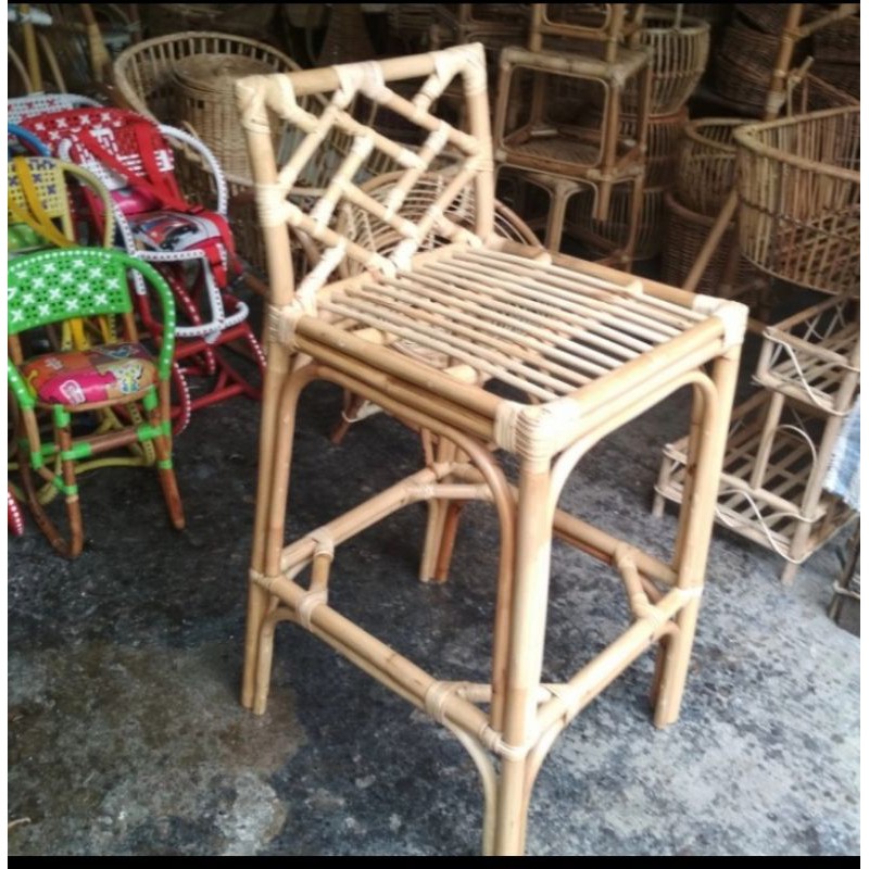 Jual Kursi Rotan Bar Tinggi 70cm | Shopee Indonesia