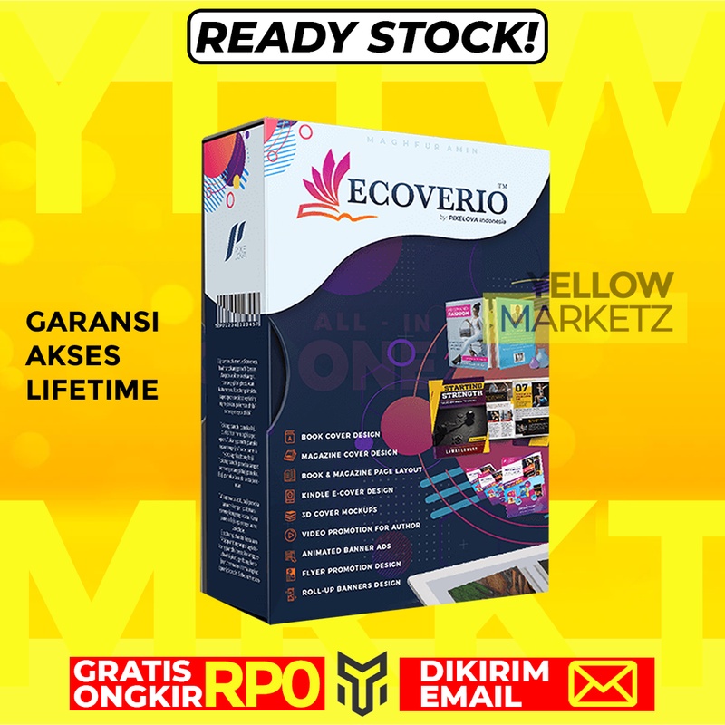 Jual ECOVERIO Template Desain Mudah Cover Produk Digital PPT Format ...