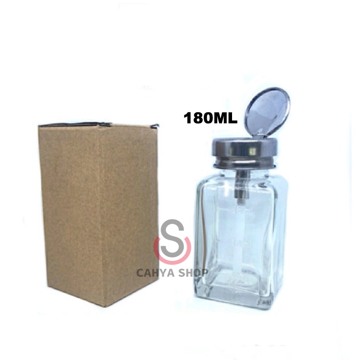 Jual BOTOL TINNER / ALKOHOL WTS-60 KACA UKURAN 180ML | Shopee Indonesia
