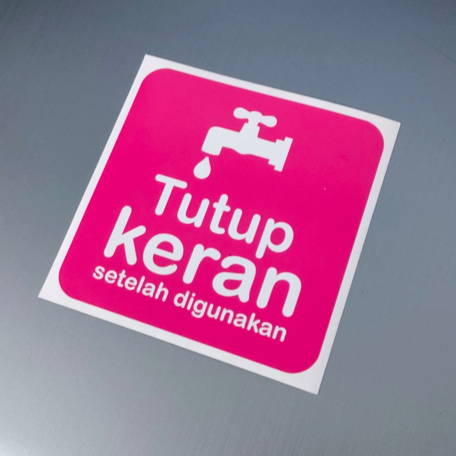 Jual STIKER TUTUP KERAN SETELAH DIGUNAKAN - STICKER LABELING | Shopee ...