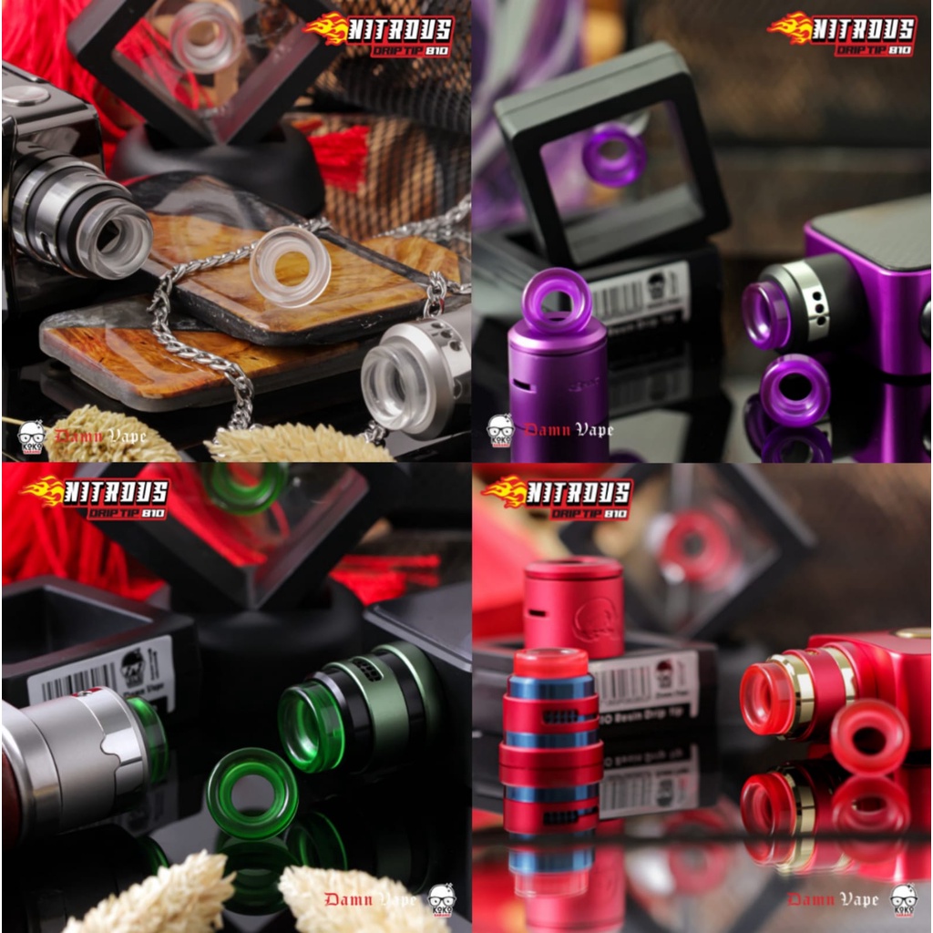 Jual NITROUS 810 RESIN DRIP TIP VAPE 100 ORIGINAL DRIPTIP Shopee Indonesia