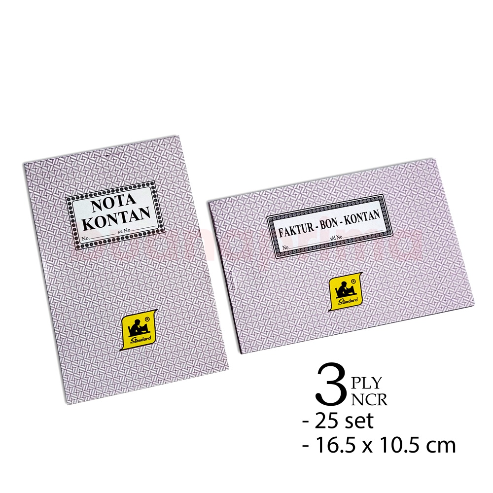 Jual Bon Faktur Rangkap 3 ply Kecil Tegak Tidur Standard Buku Nota ...