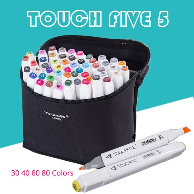 Jual TouchFive Markers Dual Tip 40 pcs | Shopee Indonesia