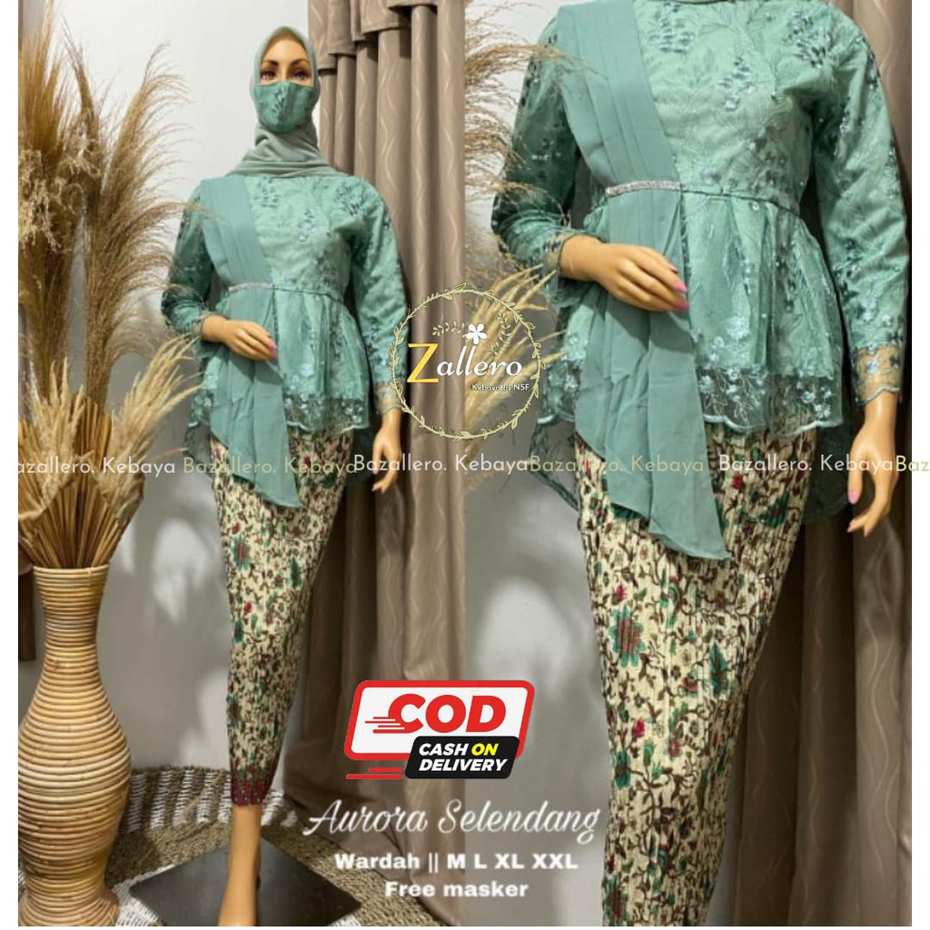 Jual (RealPict)ZL> SETELAN KEBAYA AURORA SELENDANG - KEBAYA MODERN ...