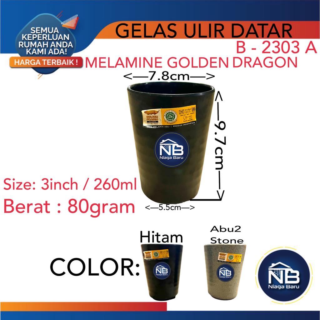 Jual Gelas Ulir Datar Melamine 3 260ml Golden Dragon B2303 Shopee Indonesia 3506