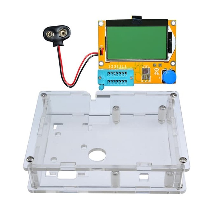Transparentes Acryl für Gehäuse für Gehäuse für LCR-T4 Transistor-Tester SCR /MOS