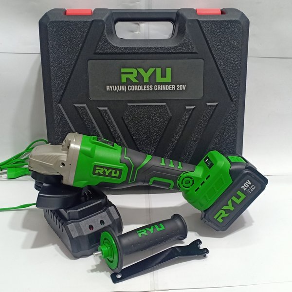 Jual RYU Cordless Angle Grinder Gerinda Baterai Cas 20V RCG20V | Shopee ...