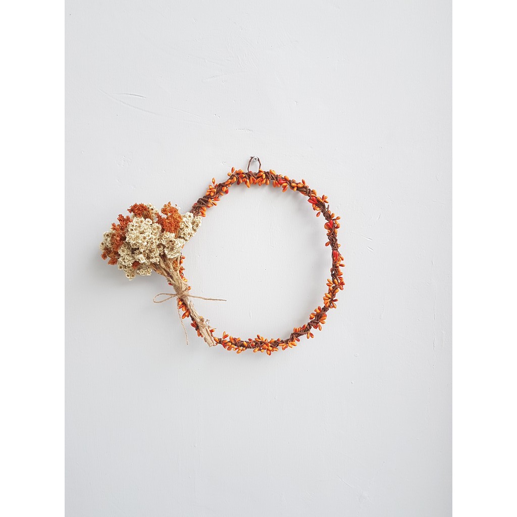 Jual Handmade artificial flower fake berries edelweiss hiasan dinding