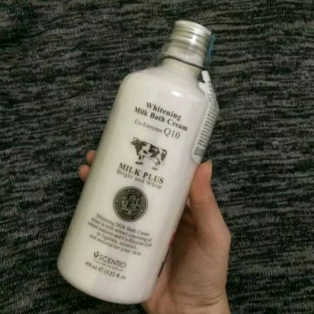 Jual Scentio Milk Plus Whitening Milk Bath Cream CoEnzyme Q10 Original Shopee Indonesia