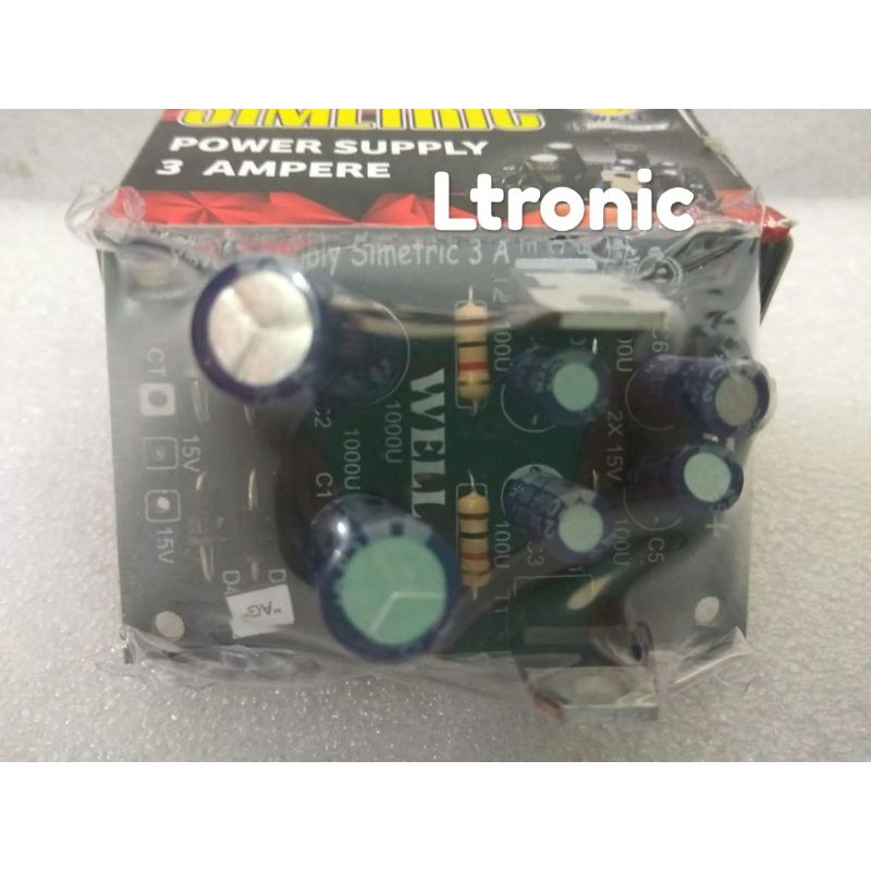Jual Kit power supply simetris 3A Well Kit power supply simetric