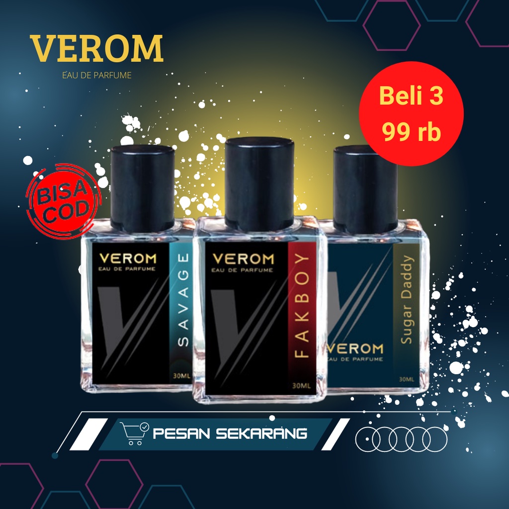Jual Verom Series | Parfum Pria Wangi Tahan lama edp 30 ml | Shopee ...