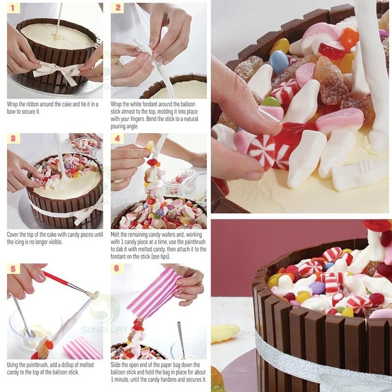 Jual New Cake Stand Pouring Kit Cake Support Structure for Easy Gravity ...