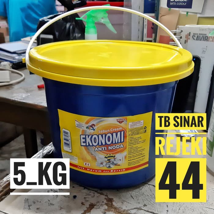 Jual CREAM EKONOMI EMBER 5 KG — 4.850 Gram Sabun Colek Kuning Krem Anti ...