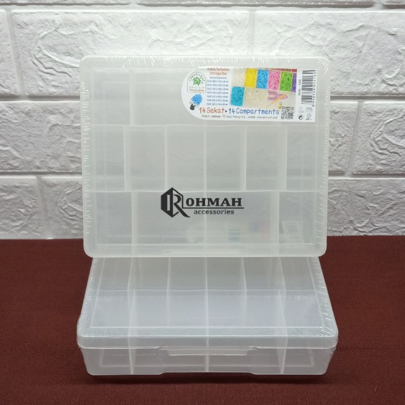 Jual Box 14 Sekat / Box Mote Manik-manik | Shopee Indonesia