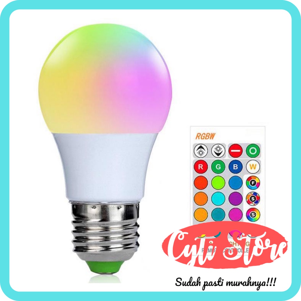 Jual Bohlam LED RGB & Remote Control - LAMPU RGB - 3-10W | Shopee Indonesia