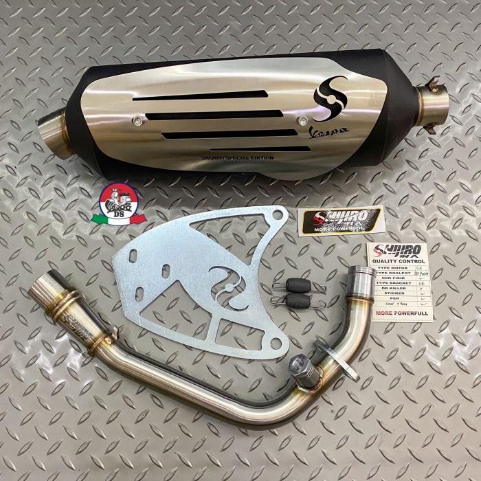 Jual Knalpot Shijiro Standar Racing Special Edition SE Silver Vespa ...