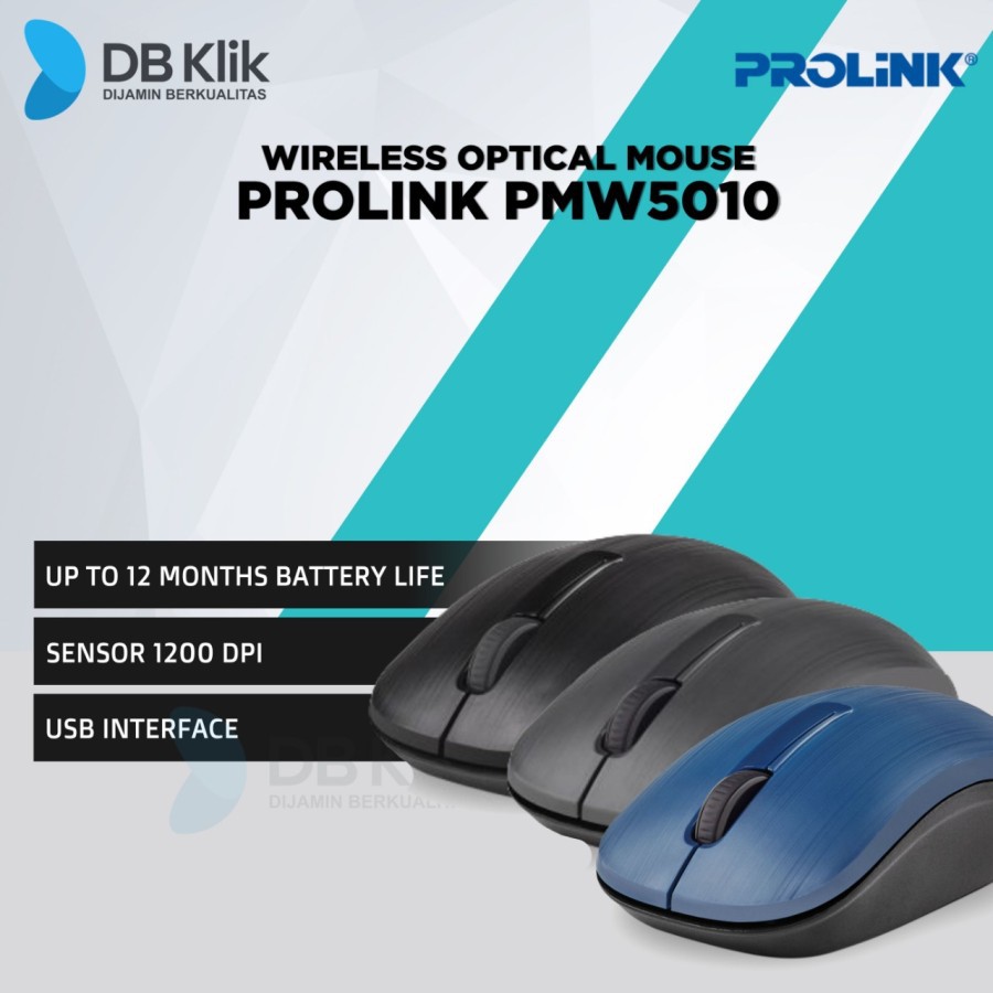 Jual Mouse PROLINK PMW5010 125Hz Wireless Optical 1200DPI - Prolink ...