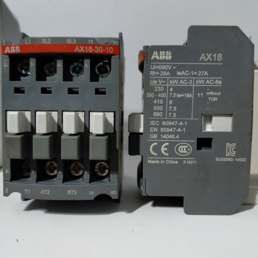 Jual kontaktor abb ax18 30 10 220v | Shopee Indonesia