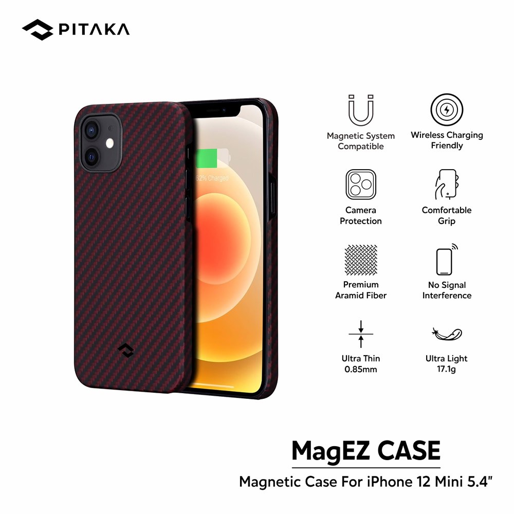 Jual PITAKA MagEZ Case for iPhone 12 Mini 5.4