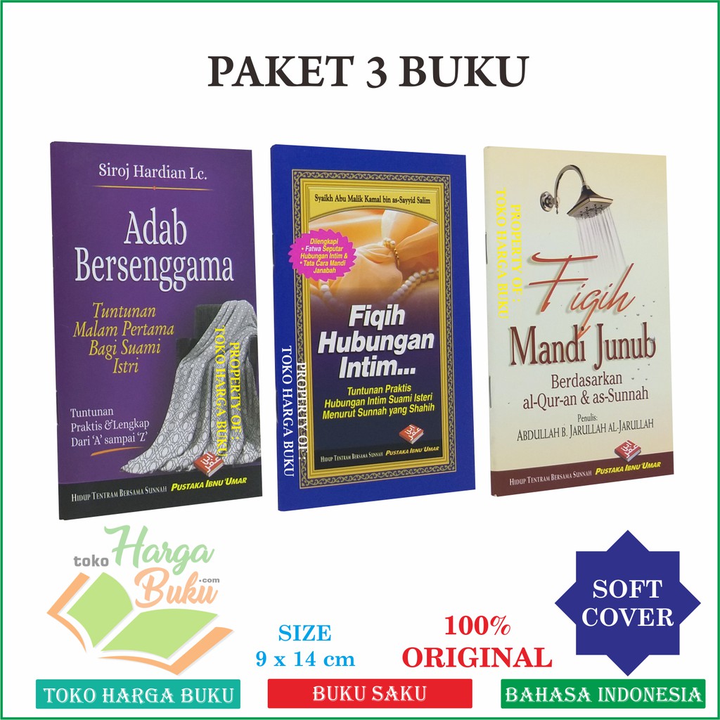 Jual Paket 3 Buku Adab Bersenggama Fiqih Hubungan Intim Fiqih Mandi