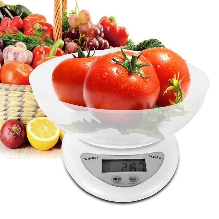 Jual MIX257 Timbangan Dapur Kue Roti Digital Mangkok Kitchen Scale 5KG ...
