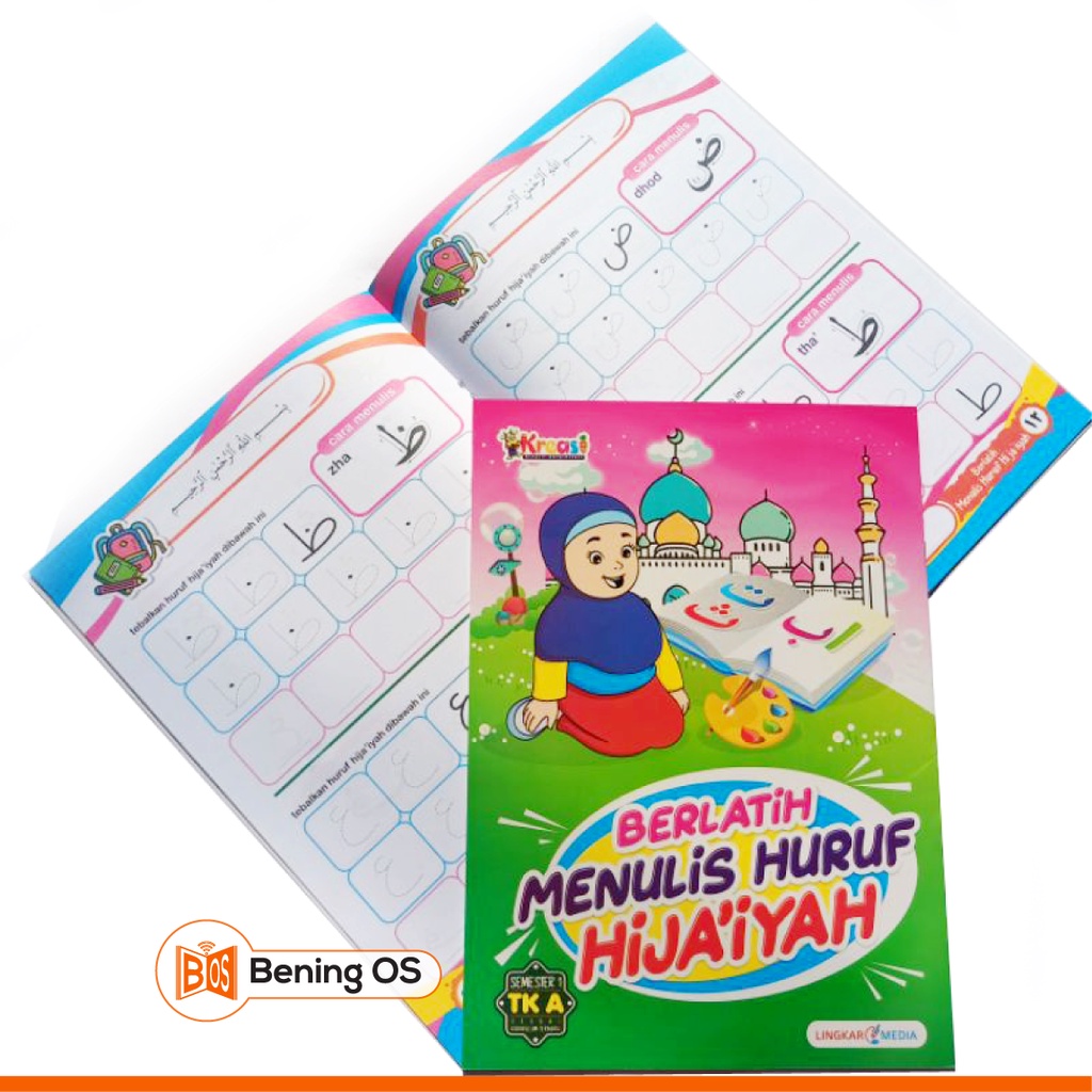 Jual Menulis Huruf Hijaiyah (Buku Materi PAUD & Kreasi TK) | Shopee