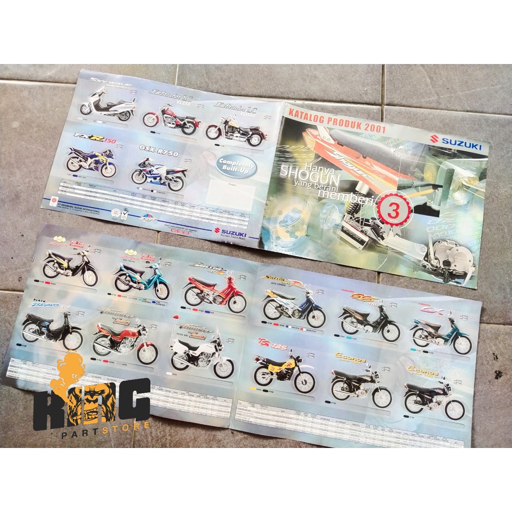 Jual BROSUR POSTER SUZUKI SHOGUN R ORIGINAL - FLYER KATALOG PRODUK