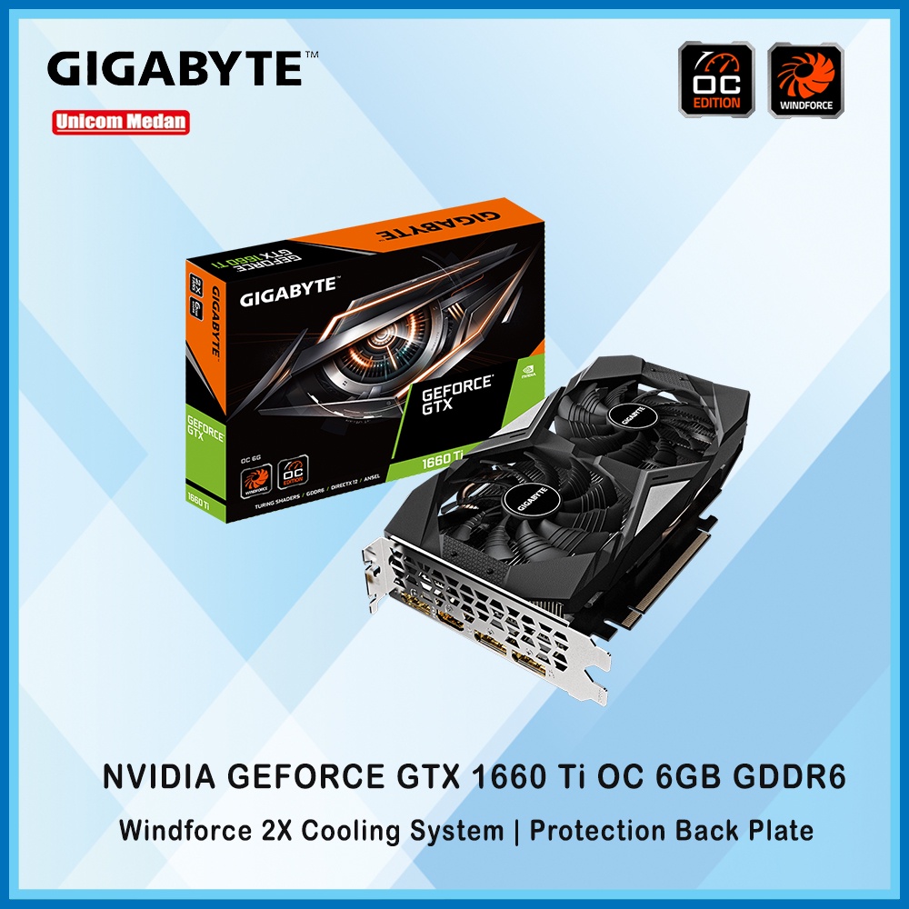 Jual GIGABYTE GTX 1660 TI 6GB GDDR6 OC NVIDIA GEFORCE | Shopee Indonesia