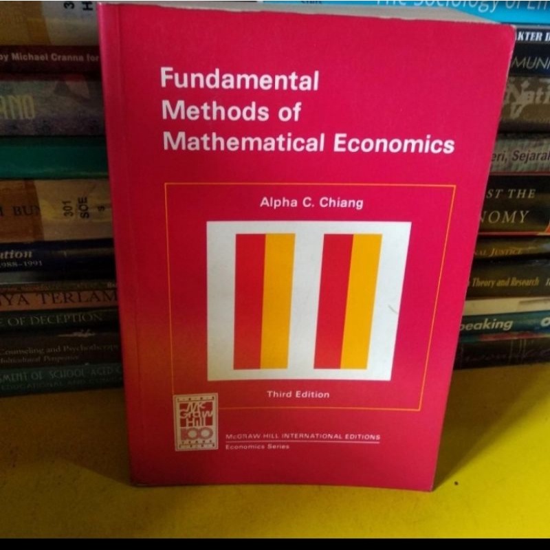 Jual FUNDAMENTAL METHODS OF MATHEMATICAL ECONOMICS-ALPHA C.CHIANG ...