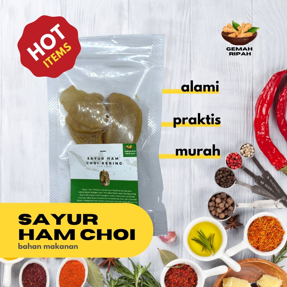 Jual Sayur Ham Choi Kering Ham Choi Sayur Asin Basah Higienis Tanpa